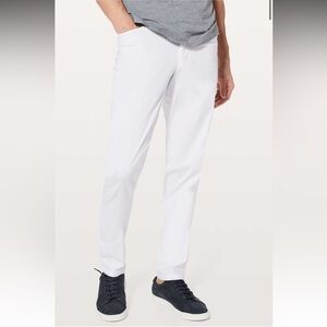 Lululemon ABC Pant Slim *Swift Cotton 34" in White Men’s Size 30